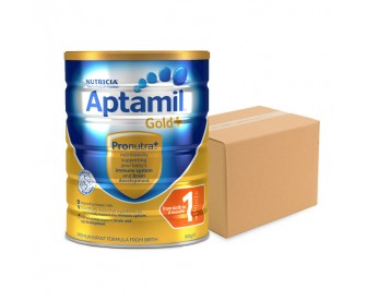 Aptamil Gold+ 爱他美金装牛奶粉1段 900克x6罐 Aptamil Gold+ 爱他美金装牛奶粉1段 900克x6罐